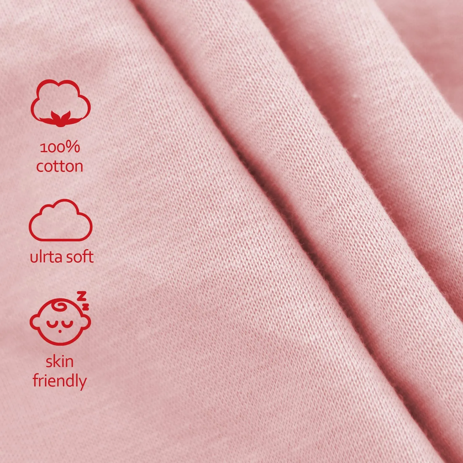 Changing Pad Cover Cotton Pink for Girl, 2 Pack Changing Table Pad Cover Cradle Sheet Soft and Breathable 16" x 32" for Standard Baby Changing Pads, Pink Changing Pad Cover
