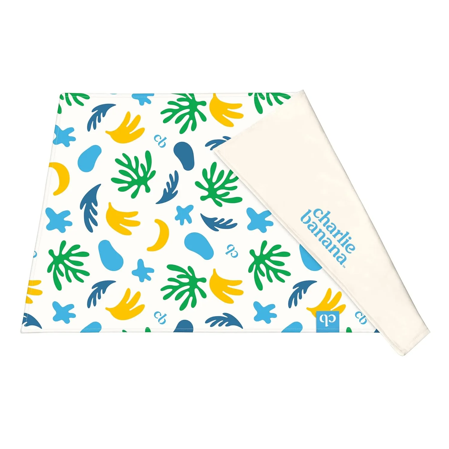 Charlie Banana Baby Reusable and Washable Ultra Soft Cotton Changing Pad, Leaf