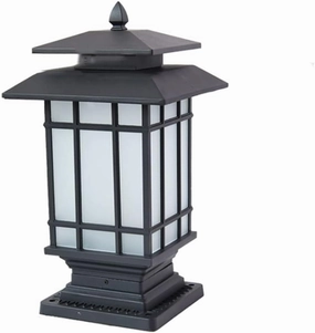 CHENKUI Outdoor Pillar Light Wall Pillar Headlight Waterproof IP54 Solar Deck Post Cap Light with Pier Mount Base Landscape Post Cap Light for Fence Deck Patio Garden Decor Fits Posts