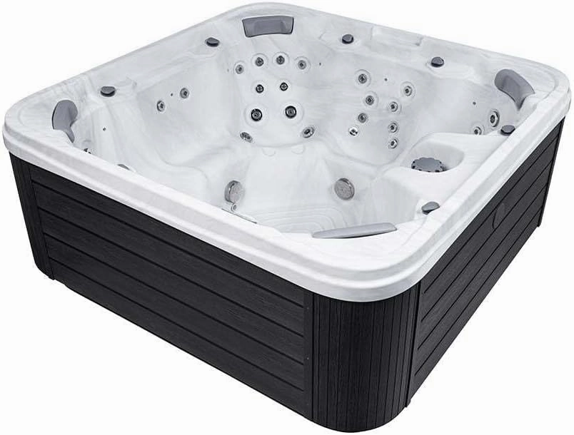 Chicago 7 - Person 54 Jets Acrylic Standard Hot Tub with New Arctic Max Insulation, Ozonator, LED Lights, and Cover