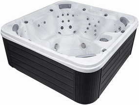 Chicago 7 - Person 54 Jets Acrylic Standard Hot Tub with New Arctic Max Insulation, Ozonator, LED Lights, and Cover