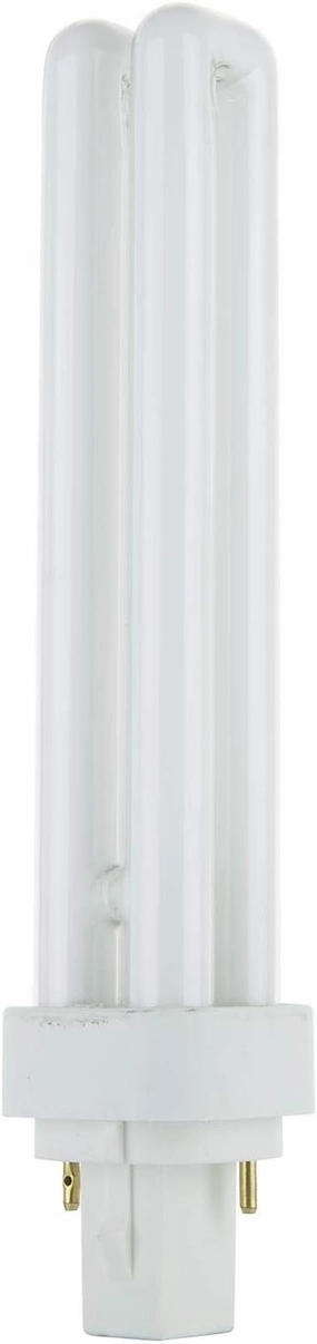 Circle (6 Pack) PLD-26W 830, 2 Pin G24D-3, 26 Watt Double Tube, Compact Fluorescent Light Bulb