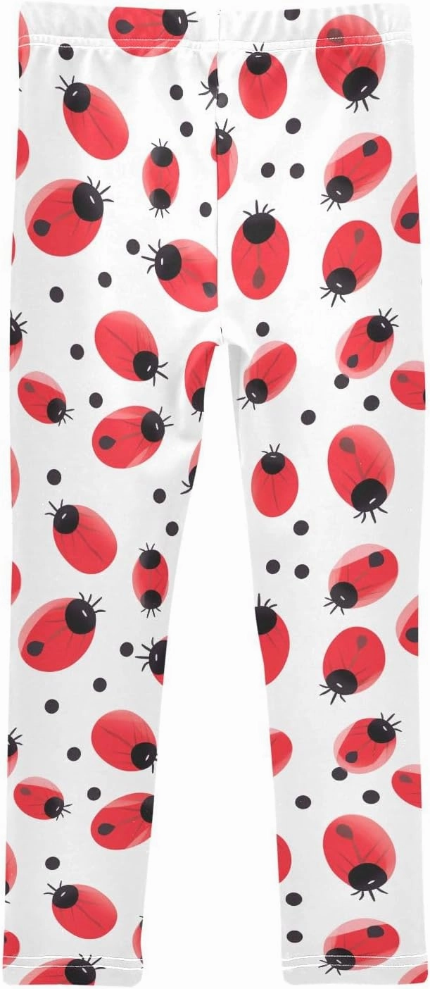 Coccinella Septempunctata Girls Leggings Athletic Pants Tights Stretch Bottom