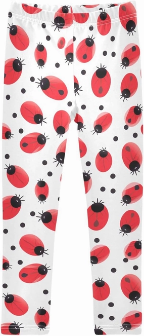 Coccinella Septempunctata Girls Leggings Athletic Pants Tights Stretch Bottom