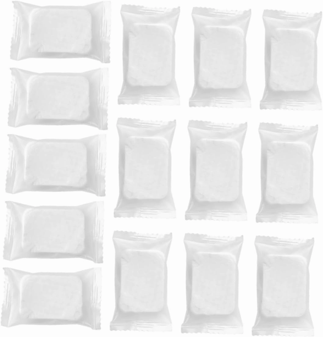 Compressed Non-Woven Makeup Remover Pads 50 Count Pearl-Textured Thick Face Cleansing Pads Safe Gentle for Daily Use