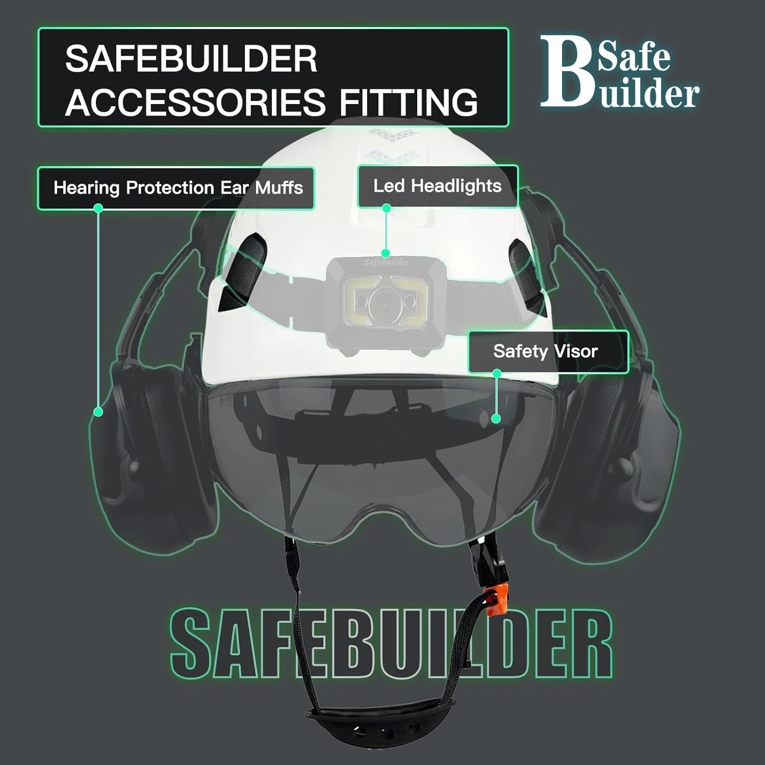 Construction Safety Helmet ABS Hard Hat Adjustable Ventilation System Hardhats Industrial Work Head Protection for Men Certified ANSI/ISEA Z89.1