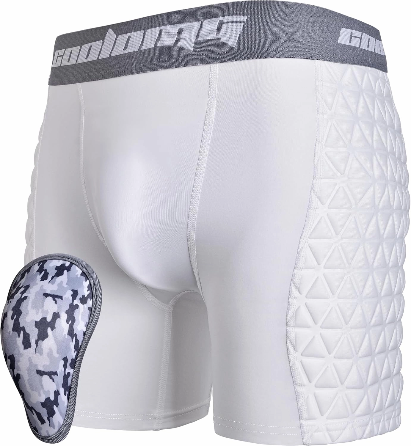 COOLOMG Youth Boys Baseball Sliding Shorts with Athletic Cup Padded Sliders Underwear for Football Lacrosse Hockey