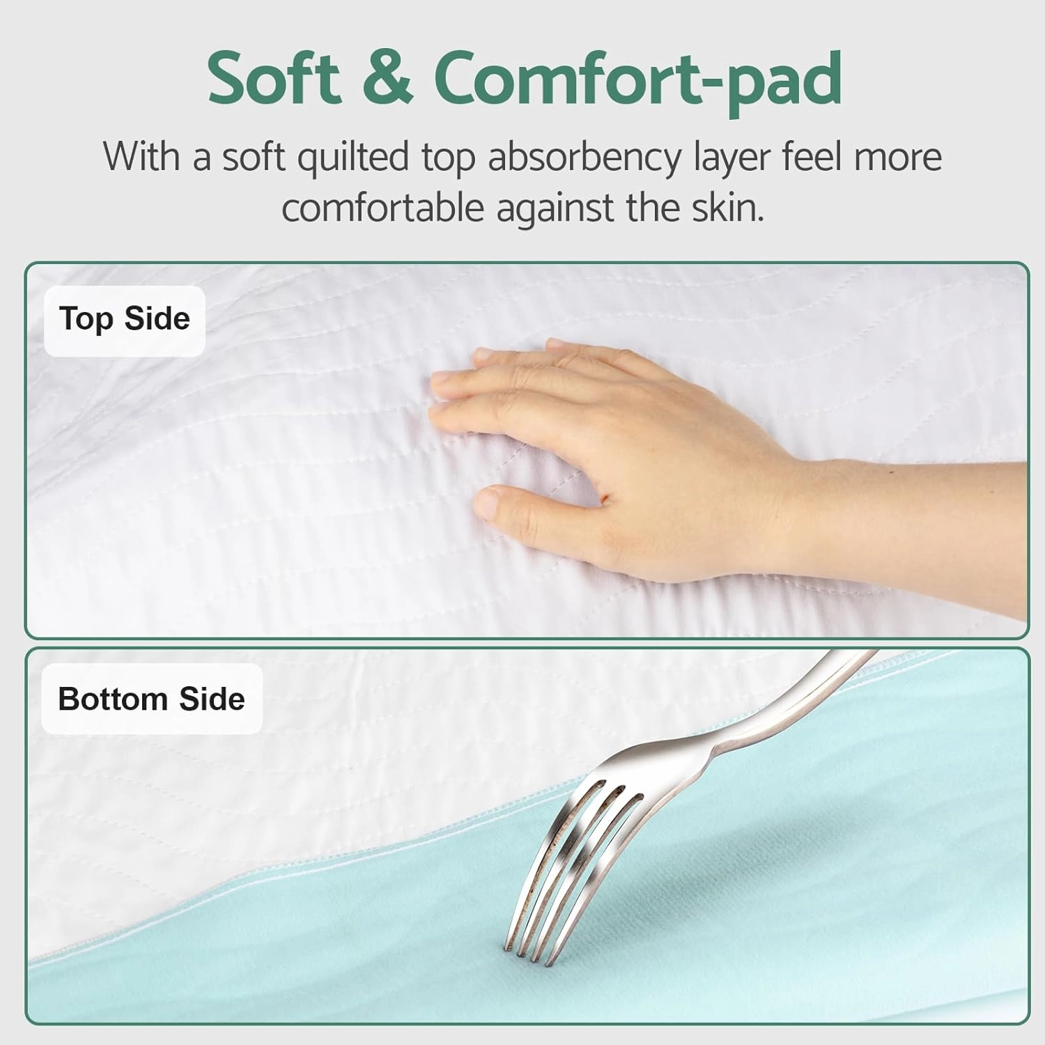 CoolShields Waterproof Bed Pads Incontinence 60" x 36" (Queen) Washable Reusable Mattress Protector Bedwetting Pad for Kids, Adults, Elderly, and Pets