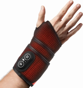 Cordless Wrist Heating Pad, Hand Wrap Brace with 3 Heats and Vibrations, Versatile Heating Pad for Knee, Elbow, Wrist, Ankle