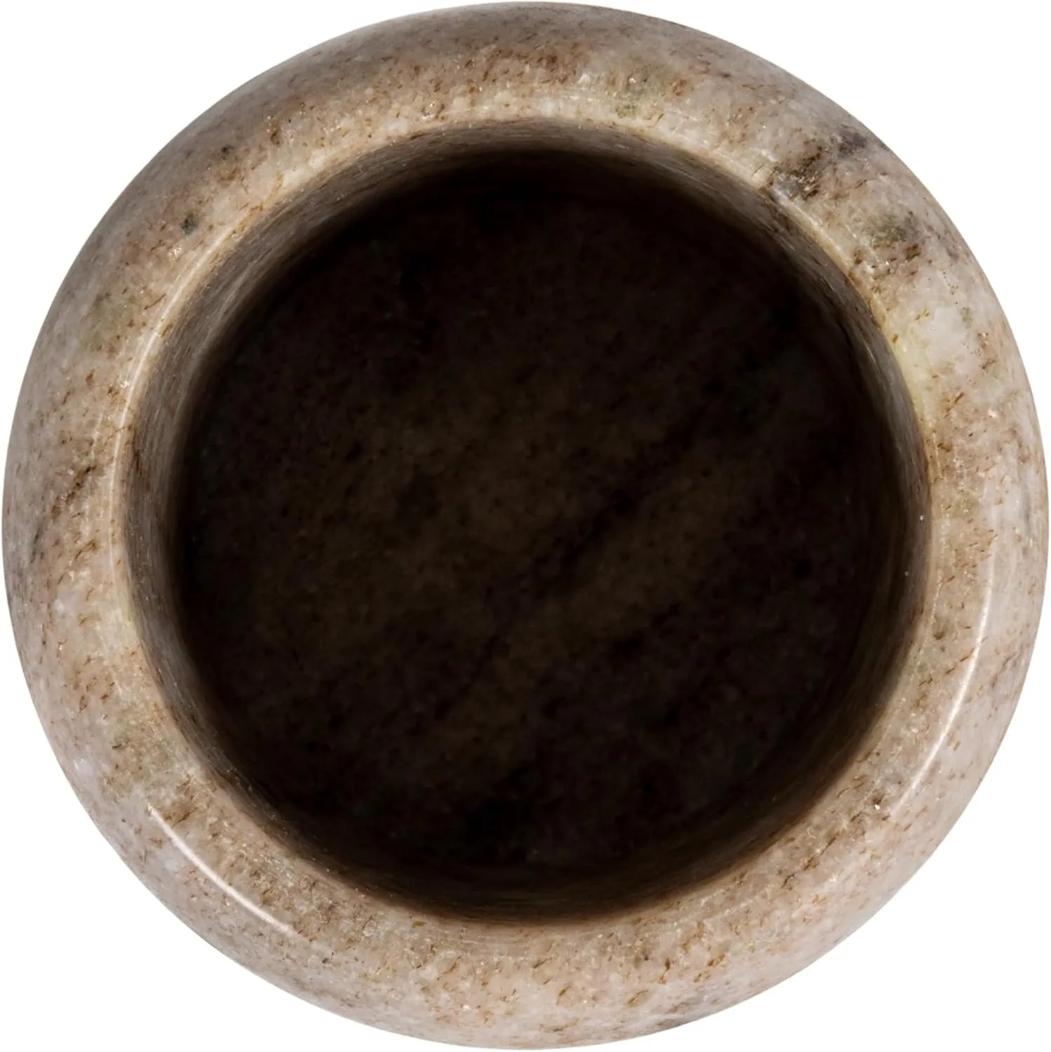 Creative Co-Op Modern Marble Canister with Wood Lid, Natural