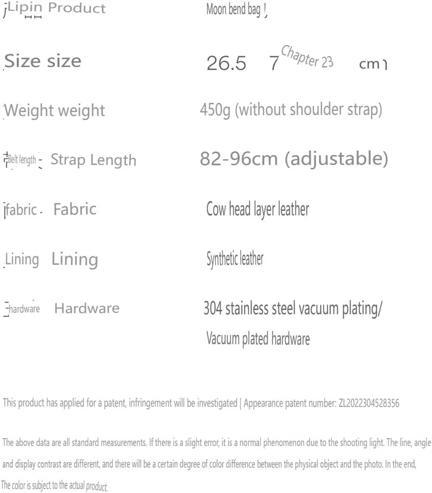 cross-body bag Crescent Shoulder Underarm Bag