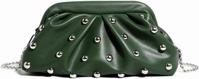 cross-body bag Pleated Dumpling Studded Chain Bag