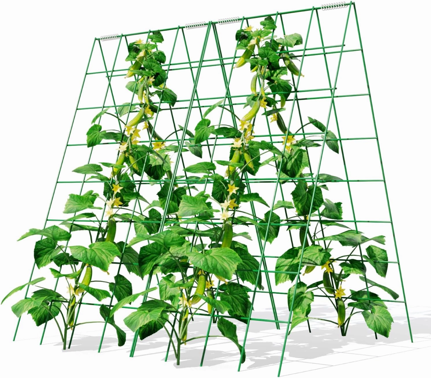 Cucumber Trellis 2 Pack, 48"x34" Garden Trelli for Climbing Plants, 5mm Thickness for Raised Bed, Plant Trelli Plant Grow Support for for Vegetables, Tomatoes, Beans and Cucumber