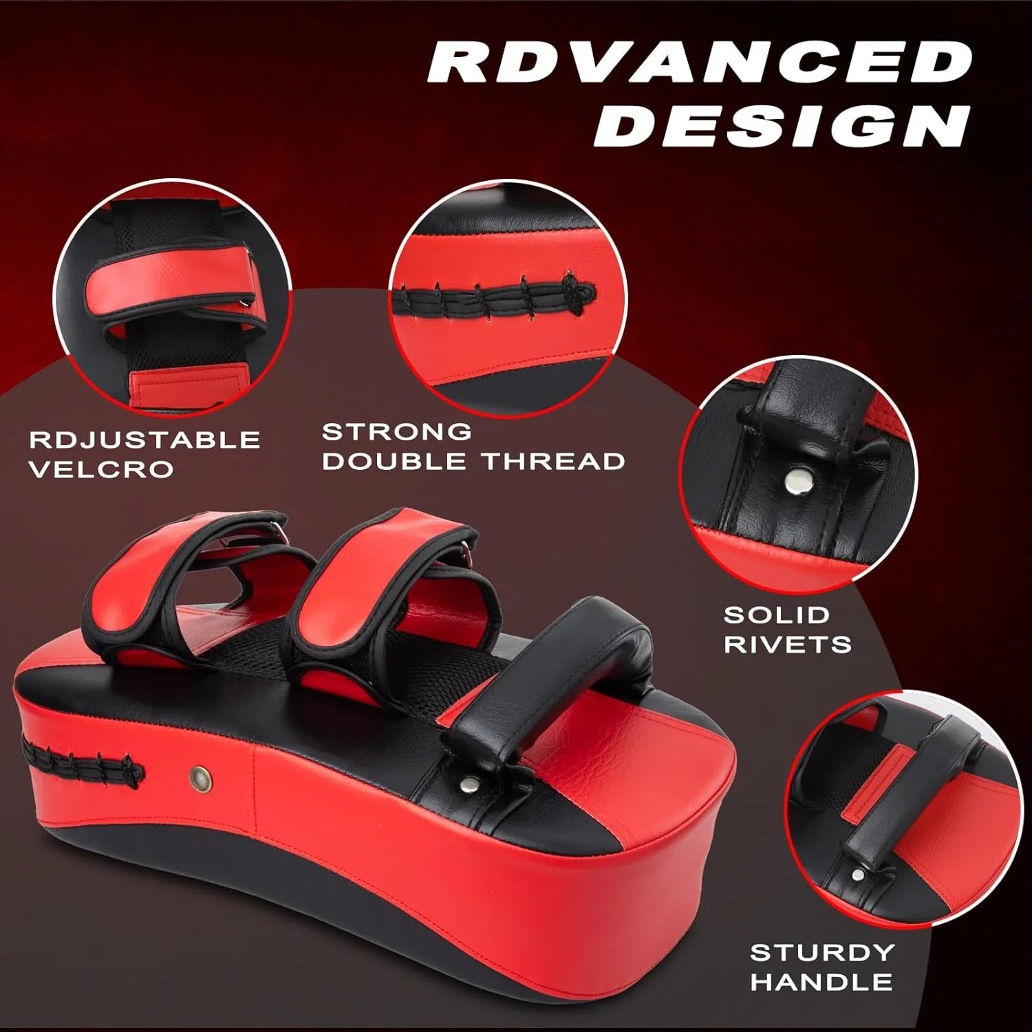Curved Muay Thai Pad Kicking Shield Training Equipment Kick Muay Thai Pad Kickboxing Strike Coaching Martial Arts