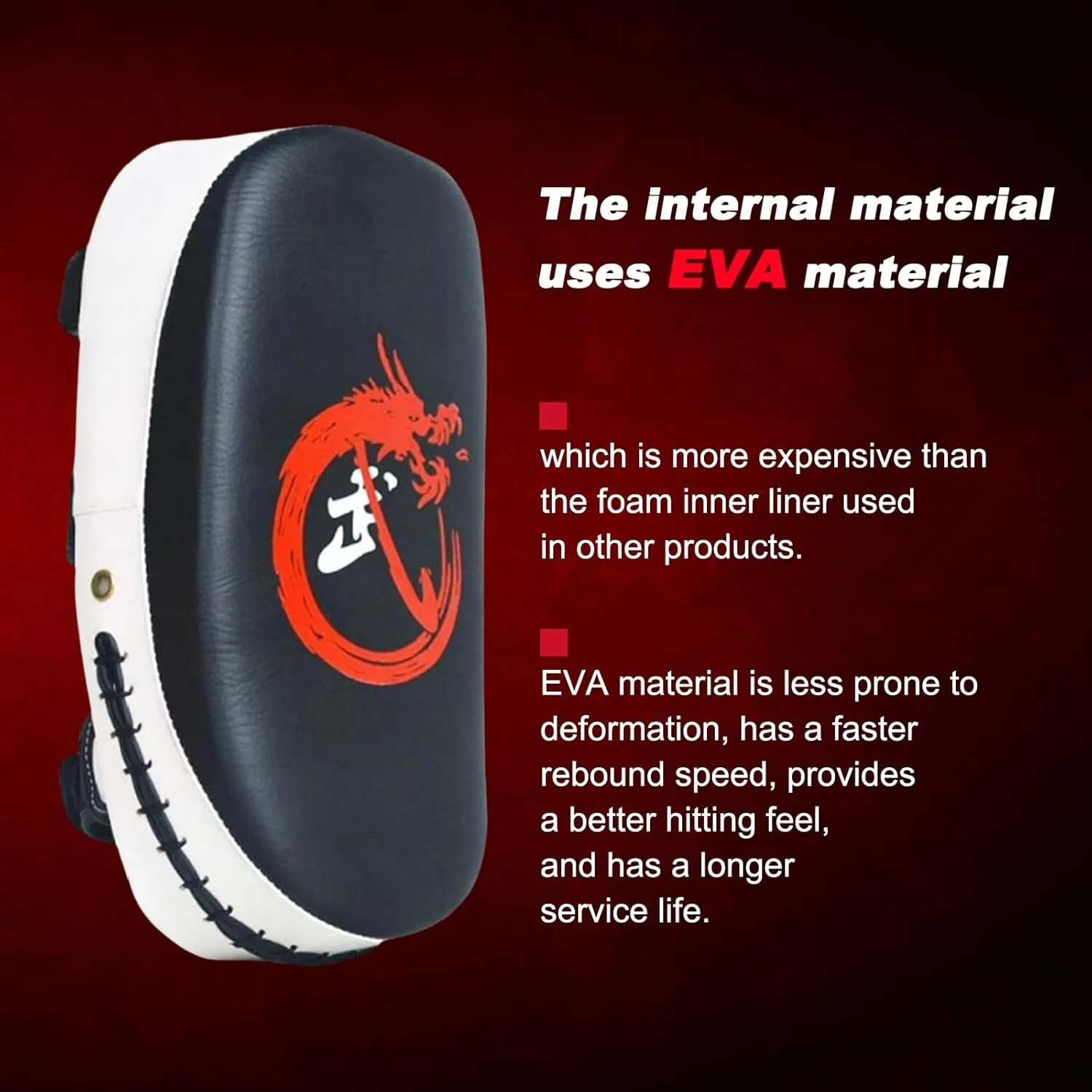 Curved Muay Thai Pad Kicking Shield Training Equipment Kick Muay Thai Pad Kickboxing Strike Coaching Martial Arts
