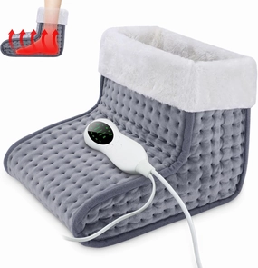 CYFIE Foot Warmer, Under Desk Electric Heated Feet Heating Pad for Women Men, 10 Level Heating, 3 Level Timer, Auto Shut-Off, Winter Gifts for Home, Office, Indoor