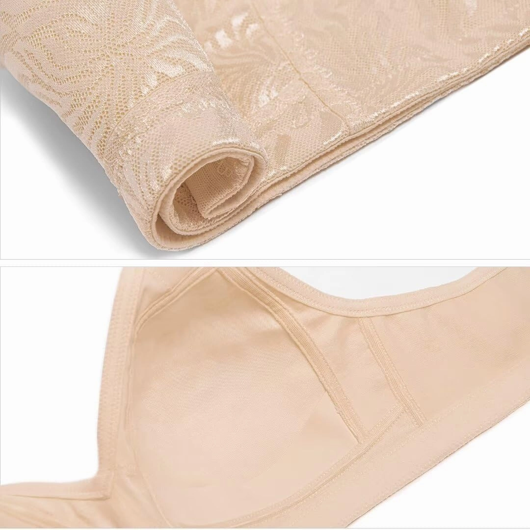 Deyllo Women's Full Coverage Plus Size Comfort Minimizer Bra Wirefree Non Padded