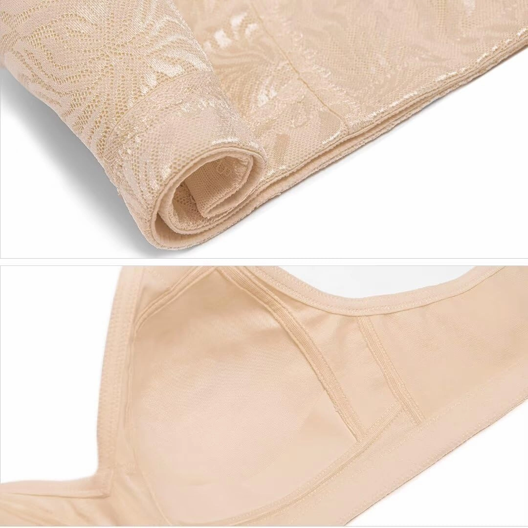 Deyllo Women's Full Coverage Plus Size Comfort Minimizer Bra Wirefree Non Padded