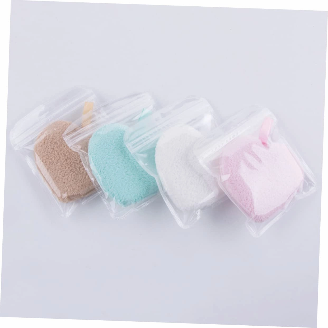 DOITOOL 9pcs Heart Shape Makeup Removal Pads Soft Facial Cleaning for Makeup Removal Washable and Reusable Cosmetic Supplies for Daily Use
