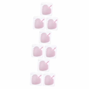 DOITOOL 9pcs Heart Shape Makeup Removal Pads Soft Facial Cleaning for Makeup Removal Washable and Reusable Cosmetic Supplies for Daily Use