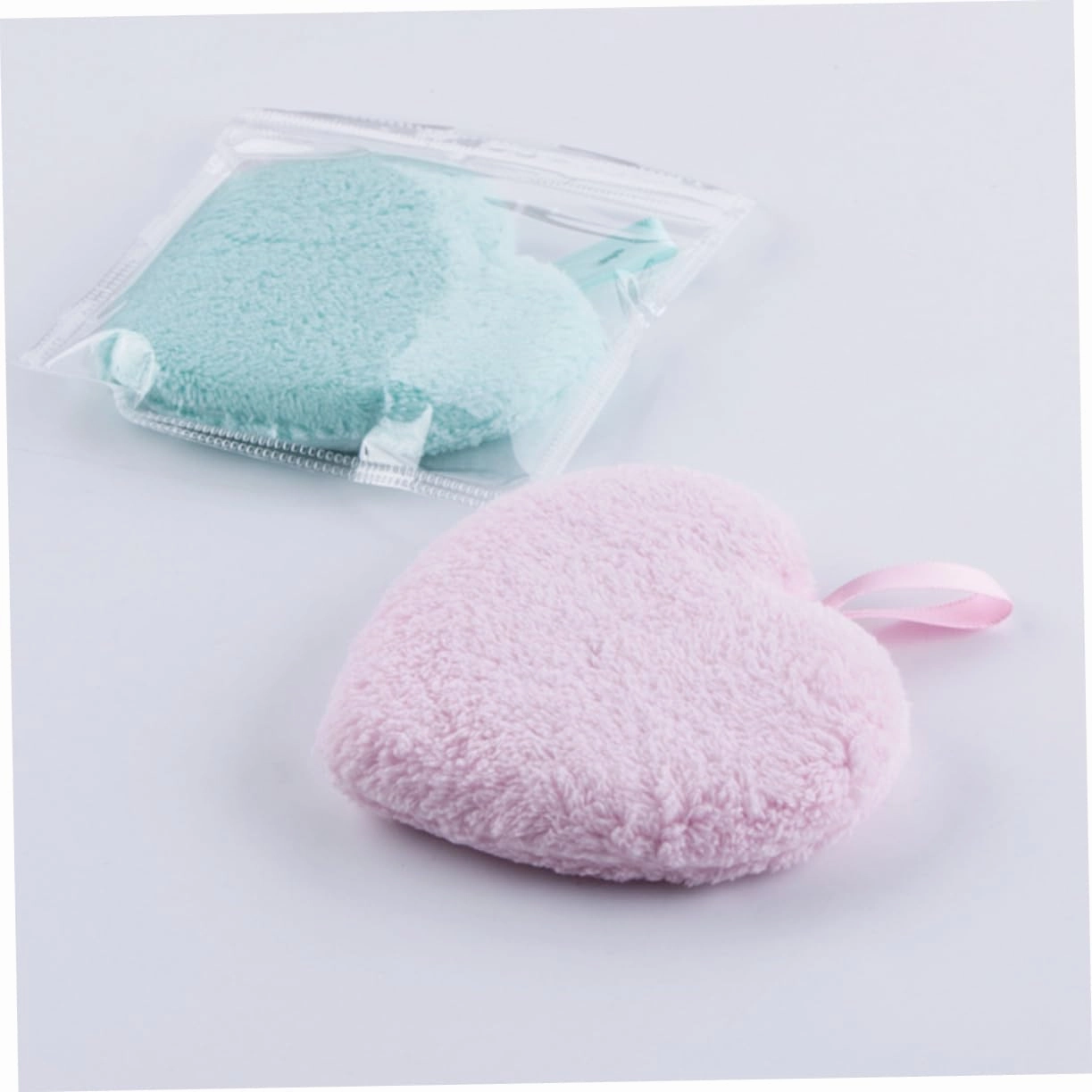 DOITOOL 9pcs Heart Shape Makeup Removal Pads Soft Facial Cleaning for Makeup Removal Washable and Reusable Cosmetic Supplies for Daily Use
