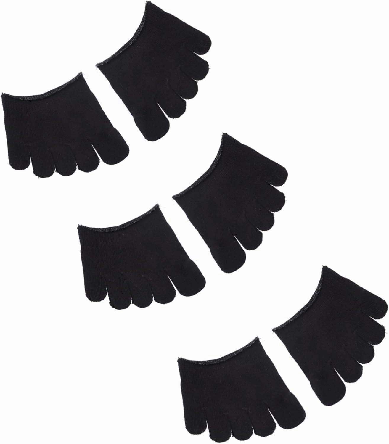 E Covers for Women 3 Pairs Split Toe Socks Toe Warmers Breathable Toe Topper Socks for Sneakers