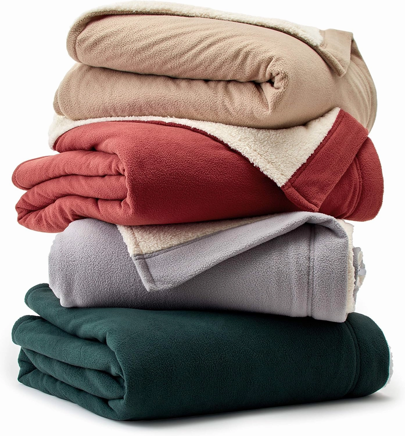 Eddie Bauer - Full Heated Blanket, Soft Fleece Electric Blanket with Sherpa Reverse, Warm Bedding with Low-Voltage Technology (Redwood, Full)