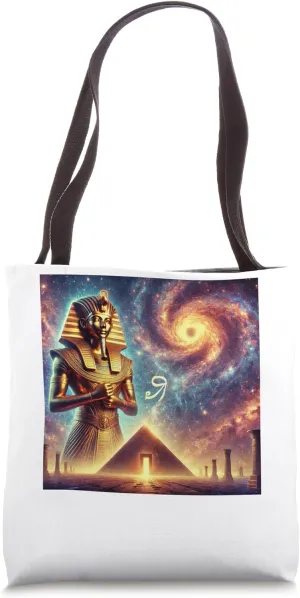 Egypt Horus Cosmic Guardian Space Mythology Fantasy Tote Bag