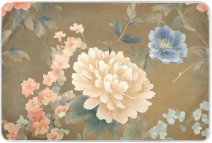 Elegant Flowers Extra Large Resuable Bed Underpads Soft Absorbent Sheet Cover Underpads Skin-Friendly Travel Mattress for Baby Boys Girls 52" L x 34" W