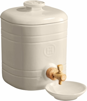 Emile Henry Made in France Ceramic Vinegar Pot- 2.1 Qt |Clay