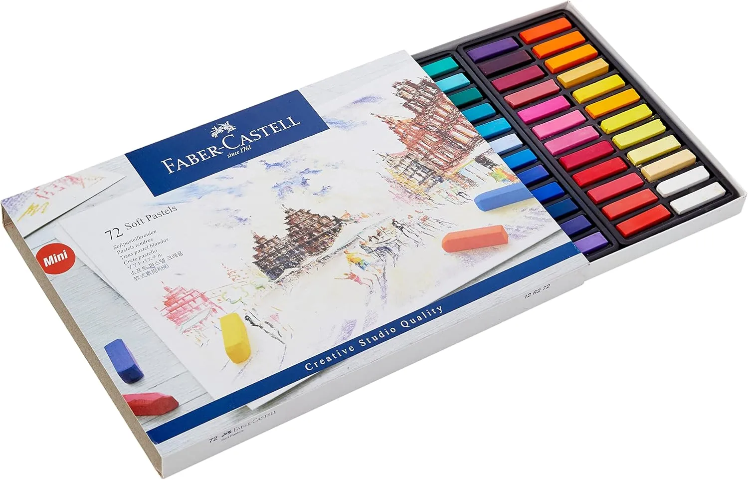 Faber-Castel FC128272 Creative Studio Soft Pastel Crayons (72 Pack), Assorted