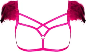 Feathers Epaulets Women's Body Harness Bra Lingerie cage Punk Chest Strap Festival Rave Plus Size