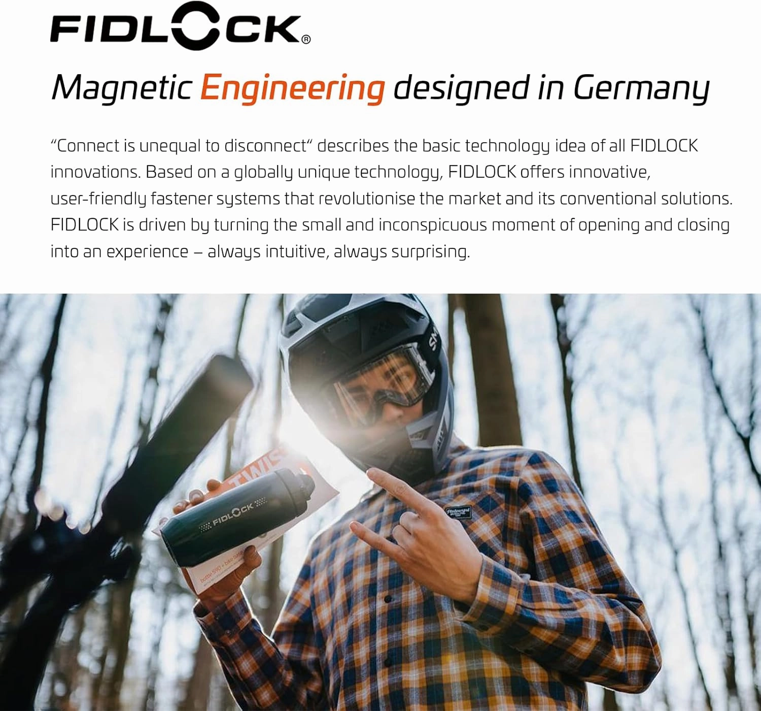 FIDLOCK Twist Replacement Bottle 590ml/20oz | Includes Twist Bottle Only (Twist Base Not Included) | Black