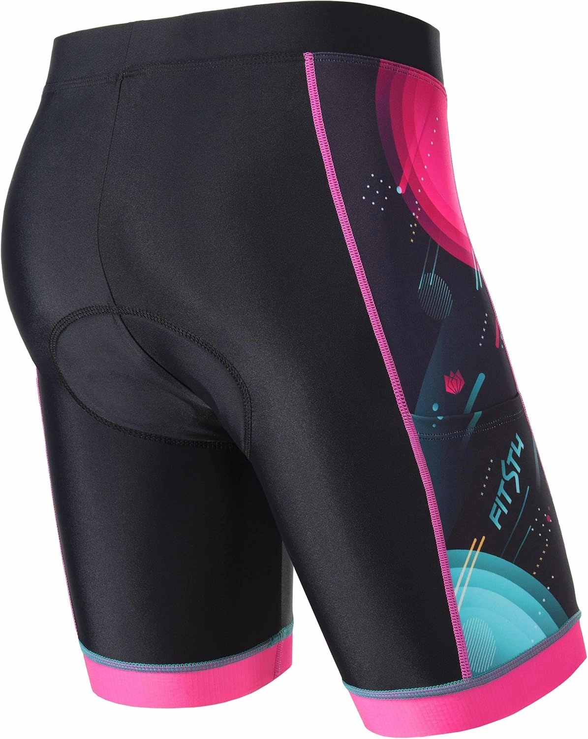 FitsT4 Sports Kids Cycling Bike Shorts Boys Girls Printed Biking Shorts with Pockets