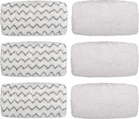 Flammi Steam Mop Pads for Bissell PowerFresh Vac & Steam Series - 6 Pack, Compatible with 2747A, 1132, 1543, 1632, 1652 Models, Hard Floor Mop