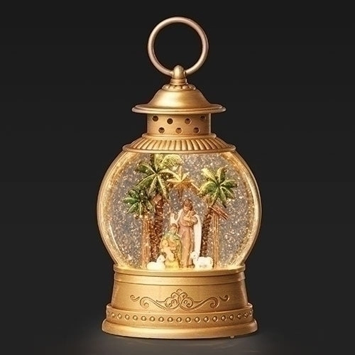Fontanini Holy Family Lantern Swirl Globe