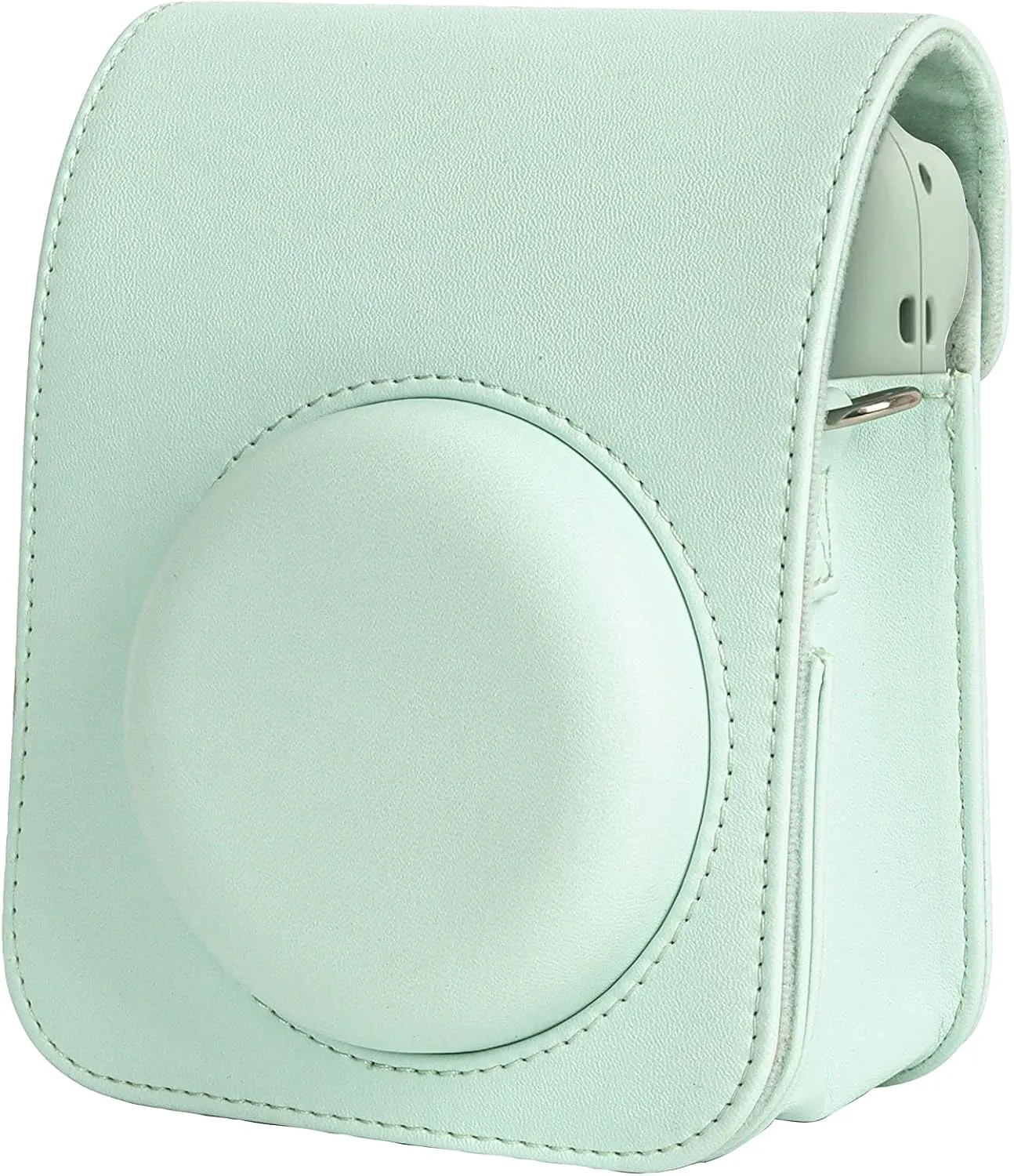 Fujifilm Instax Mini 12 Instant Film Camera (Mint Green), Fujifilm Instax Mini Twin Pack Instant Film 20 Prints, Case - Accessory Bundle