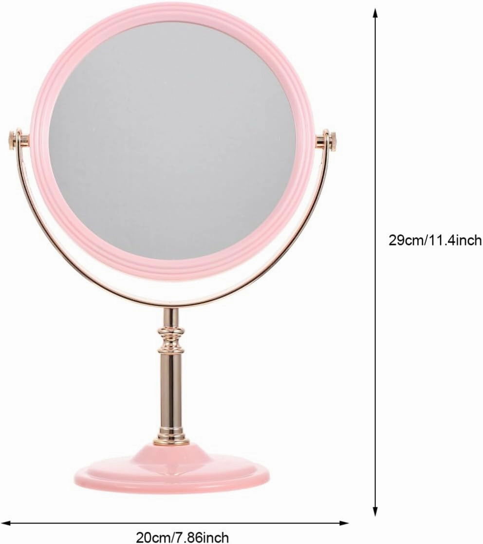 Garneck Make UP Mirror - Double Sided Mirror with Stander - Dsektop Mirror for Woman - Household Vanity Mirror Beauty Mirror