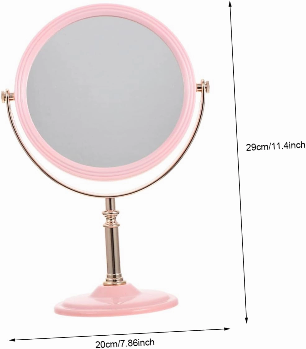 Garneck Make UP Mirror - Double Sided Mirror with Stander - Dsektop Mirror for Woman - Household Vanity Mirror Beauty Mirror