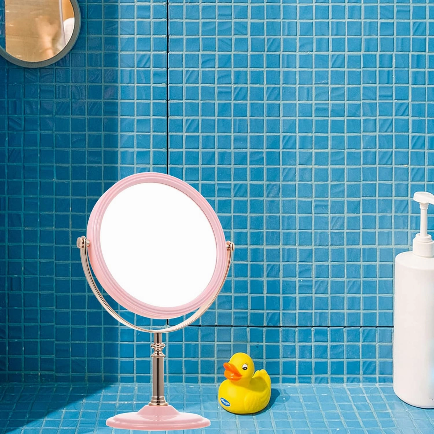 Garneck Make UP Mirror - Double Sided Mirror with Stander - Dsektop Mirror for Woman - Household Vanity Mirror Beauty Mirror