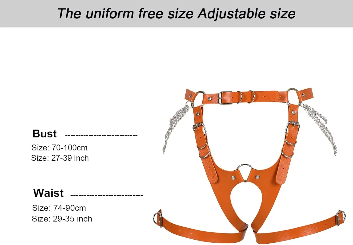 Garter Belt Leg Strap Rave Body Chain Gothic Harness for women Leather cage Dance Rock Festival Punk Photography
