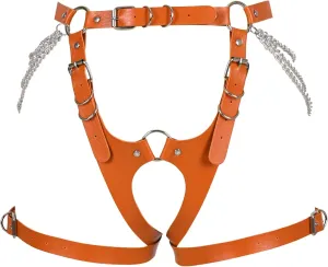 Garter Belt Leg Strap Rave Body Chain Gothic Harness for women Leather cage Dance Rock Festival Punk Photography