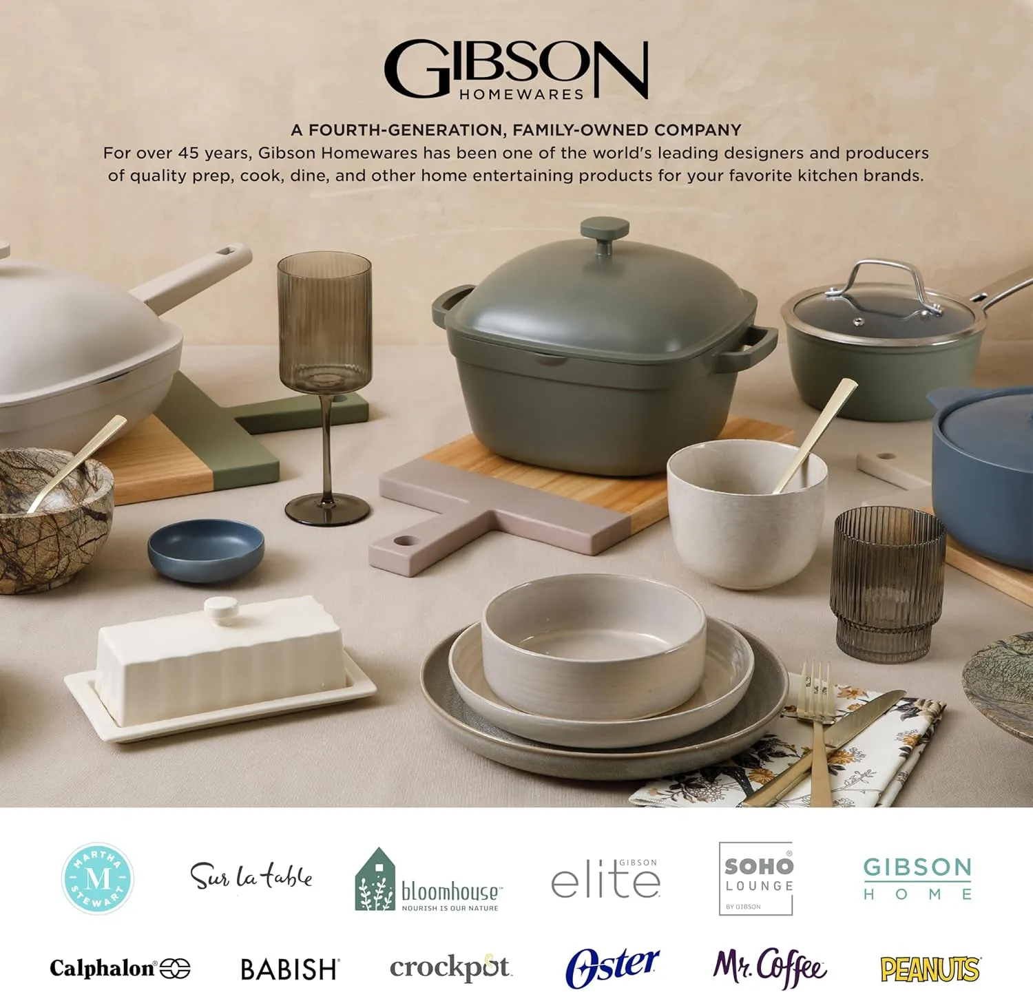 Gibson Elite Gelston Stoneware Matte Reactive Glaze 16 Piece (Service for 4) Plates and Bowl Dinnerware Set - Cream