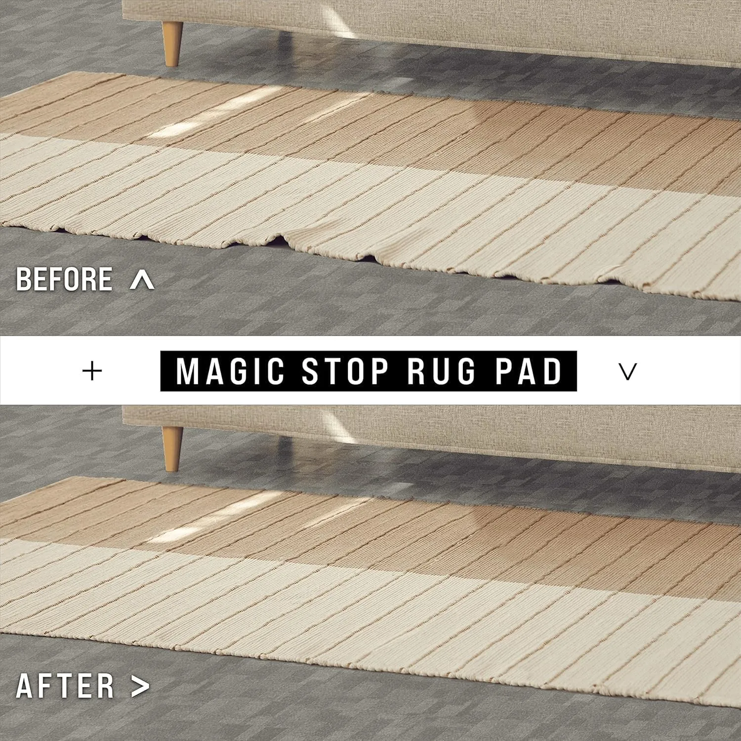 Grip-It Magic Stop Rug PAD, 8x11, White