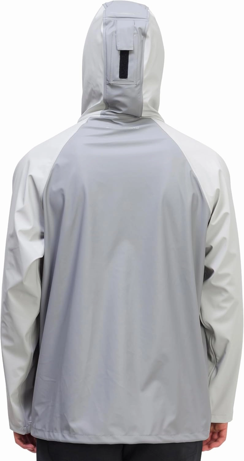 Grunden’s Men’s Tourney Jacket - Hooded Waterproof Fishing Jacket, Lightweight Athletic Fit, Packable Rain Coat