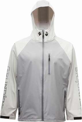 Grunden’s Men’s Tourney Jacket - Hooded Waterproof Fishing Jacket, Lightweight Athletic Fit, Packable Rain Coat