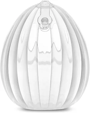 haakaa Wearable Manual Breast Pump with Plug | Hands-Free, Kick-Proof, Portable | More Fit & Soft| Unique Shell Design, Silicone Breastfeeding Milk Catchers，4oz/120ml，1 Count