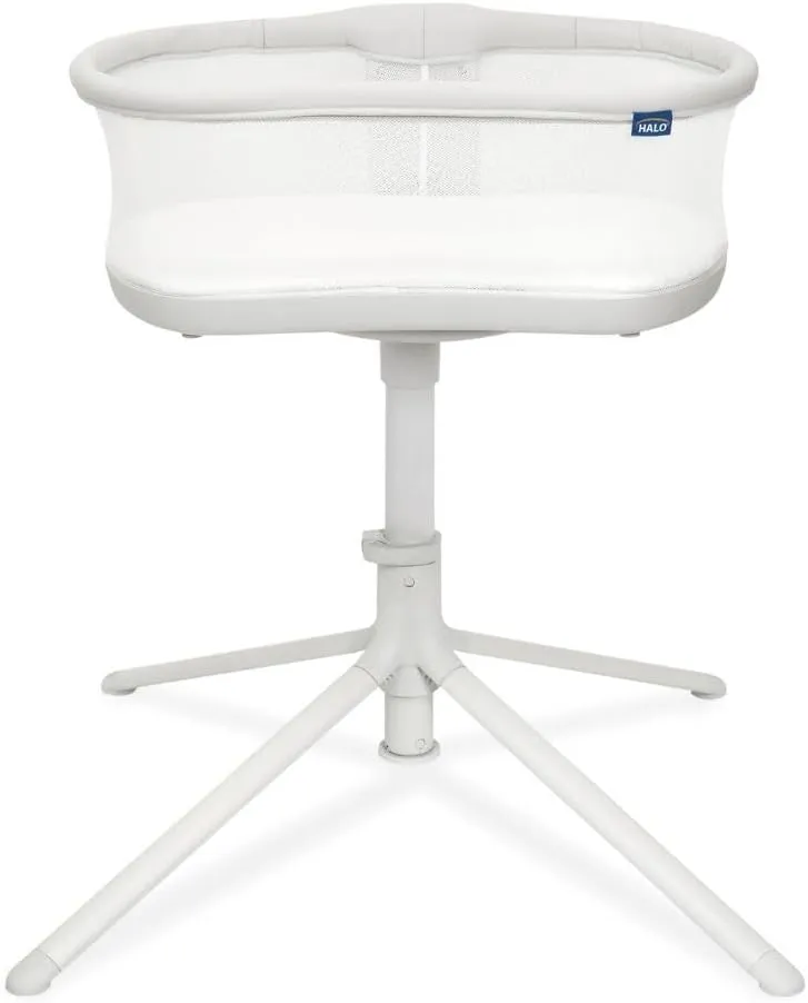 HALO BassiNest Swivel Sleeper 3.0 – Over-Bed Baby Bassinet with 360 Rotation, Adjustable Height, Breathable Mesh, Safe Close Sleeping, Lowering Wall for Easy Access, Feeding & C-Section Recovery