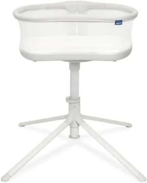 HALO BassiNest Swivel Sleeper 3.0 – Over-Bed Baby Bassinet with 360 Rotation, Adjustable Height, Breathable Mesh, Safe Close Sleeping, Lowering Wall for Easy Access, Feeding & C-Section Recovery