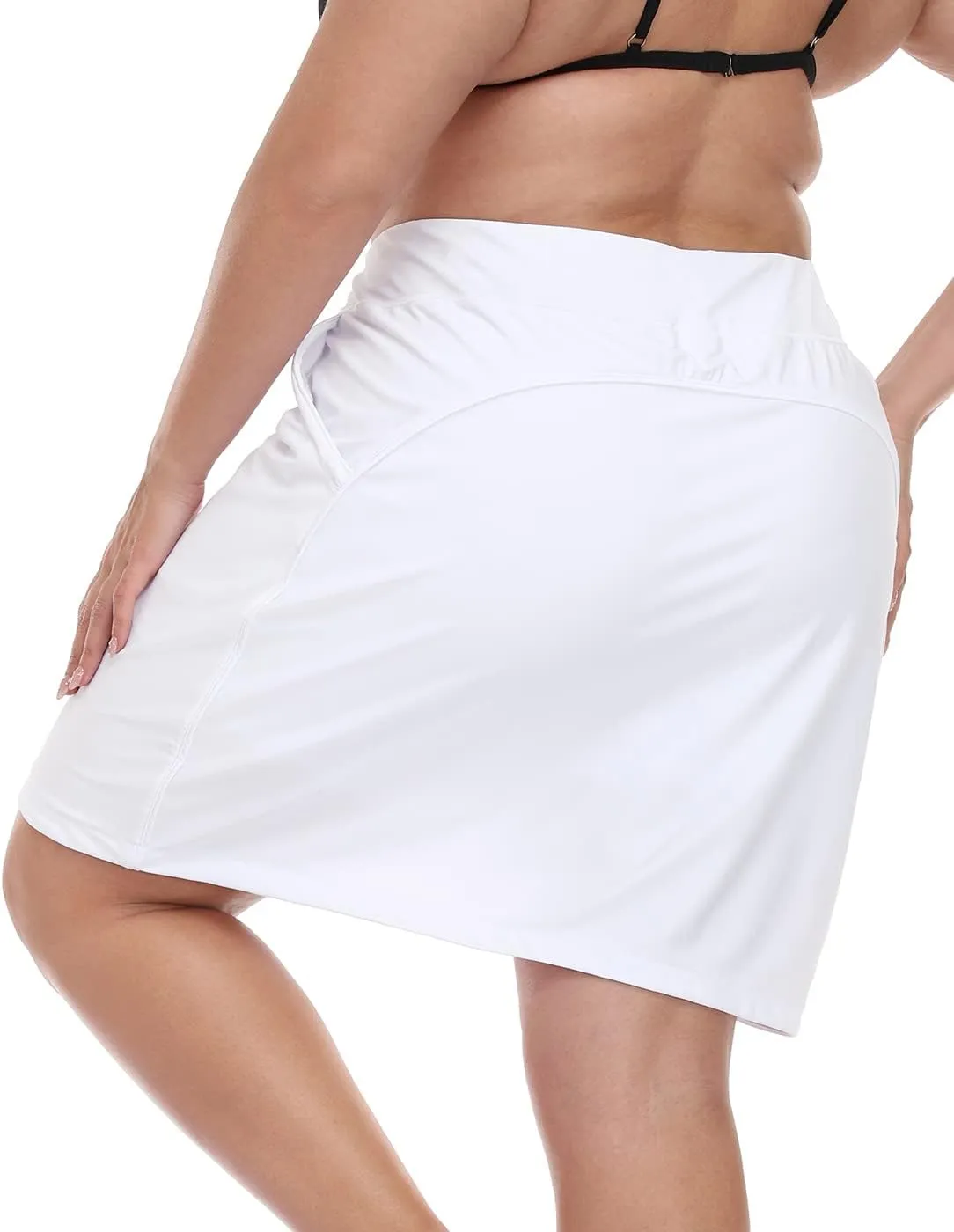 HDE Womens Plus Size Skort Skirt with Bike Shorts Active Golf Swim Skirt Pockets